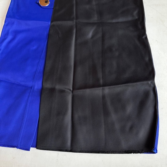 Marques Almeida Blue Black Colorblock Midi Skirt - Picture 2 of 8